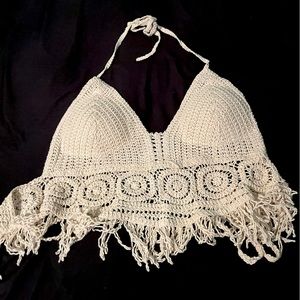 Crochet beachy crop top